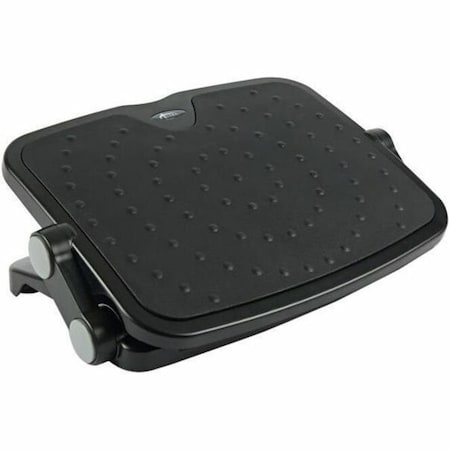 Alera Soft Cushioned Ergonomic Footrest, 14W X 19.63D X 3.75 To 7.5H, Black FS112