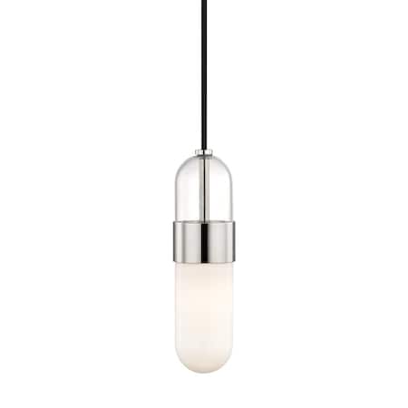 Mitzi Emilia 1 Light Pendant 4.75 In. Polished Nickel H126701-PN