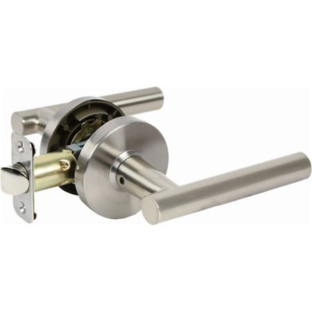 Tento Campait Mira Lever with Round Rose Passage Lockset Grade 3, Satin Nickel TE2057503