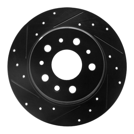 Dynamic Friction Co DFC Brake Rotor - Drilled and Slotted - Black 633-63003L