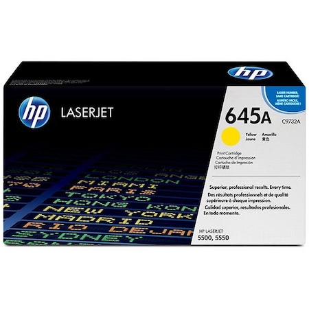 Hp 645A (C9732A) Yellow Original LaserJet Toner Cartridge (12,000 Yield) C9732A