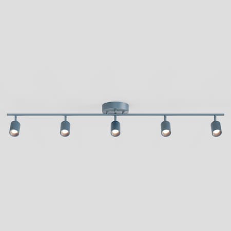 Vidalite Shura Deep Navy 5-Light Track Light with Rotatable Heads, Integrated LED, 4 ft. W, 3000k, 2450 Lumen CE1059872