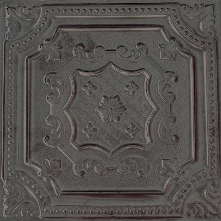 Shanko AllDayTony Pattern612 Antique Steel Rust Lay-in Grid Vintage HandPainted Standard CeilingTiles, 12PK ADT612-DI-STD-ATSRST-12