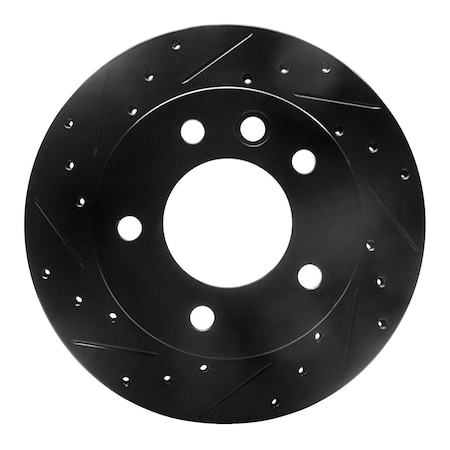 Dynamic Friction Co DFC Brake Rotor - Drilled and Slotted - Black 633-40042L
