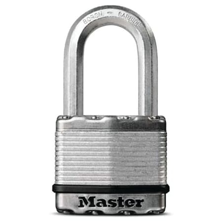 Master Lock Magnum Series Padlock, Keyed Alike Key, 38 in Dia Shackle, 2 in H Shackle, Zinc, 2 in W Body M5XKADLHCCSEN