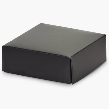 Nashville Wraps Matte Black Box Lid, 4x4x1.5, 25PK GBL04BK