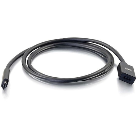 C2G 3FT USB-C TO C 3.1 GEN 2 MALE TO FEMALE EXTENSION CABLE 10GBPS 28658