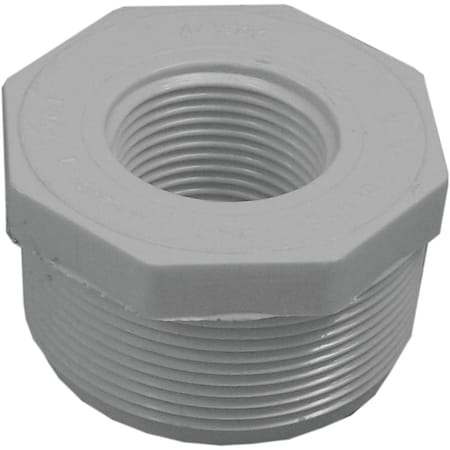 Lasco 439249BC Reducer Bushing, 2 x 1 in, MPT x FPT, PVC, SCH 40 Schedule 439249-BC