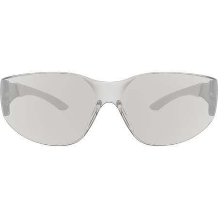 Ironwear Polycarbonate UV Safety Glasses with Comfort Grip Temple Tips, Grey, Mirror 3575-IOM-G