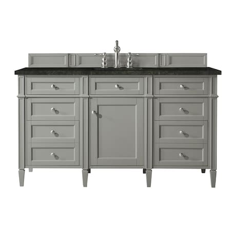 James Martin Vanities Brittany 60" Single Vanity, Urban Gray, w/ 3 CM Phantome Eclos Top 650-V60S-UGR-3PHT