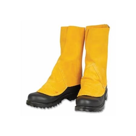 Tillman Side Split Cowhide Shoe Spats, 530CL, Premium, Mid-Calf 14 in H, Hook-and-Loop 14 in L, One 724-530CL