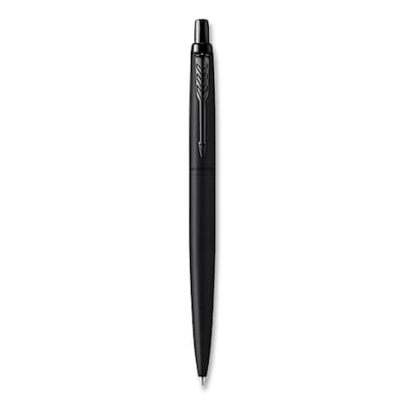 Parker Jotter XL Ballpoint Pen, Retractable, Medium Point, Blue Ink, Black Barrel 2122757