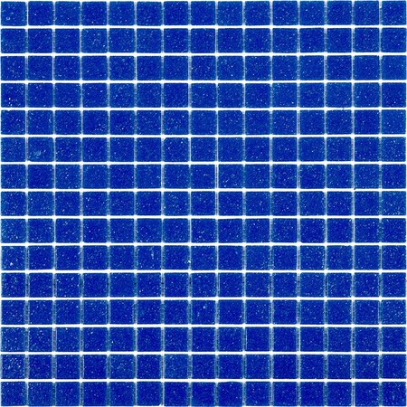 Apollo Tile Dune 12 in. x 12 in. Glossy Cerulean Blue Glass Mosaic Wall and Floor Tile 20 sq. ft./case, 20PK APLSA88BL507A