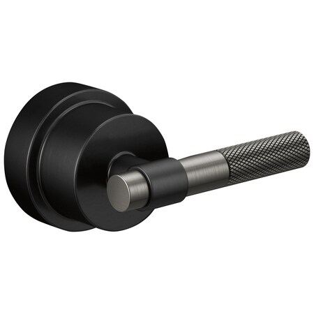 Brizo Litze Pressure Balance Valve Trim Handle Kit, T-Lever Matte Black/Luxe Steel HL60P33-BLSL