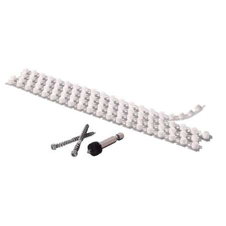 Kleer Deck Screw, #7 x 2 in, Hex Head, Hex Drive, 50 PK KFS50SM2