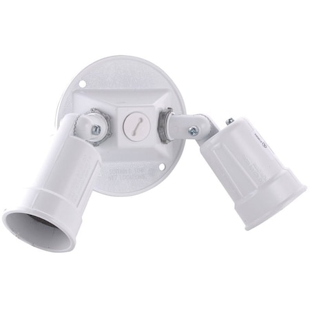 Hubbell Lamp Holder, 120 V, 75 to 150 W, White 5625-1