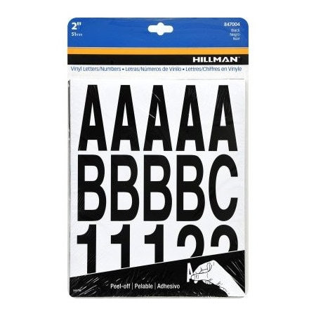 Hillman 2 BLK NumbLetter Set 847004