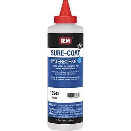 Sem Sure-Coat Waterborne Mixing System, 1 Pint Can, White, Liquid 16548
