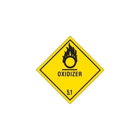 Bubblefast 4 x 4'' - ''Oxidizer - 5.1'' Labels BFDL5160