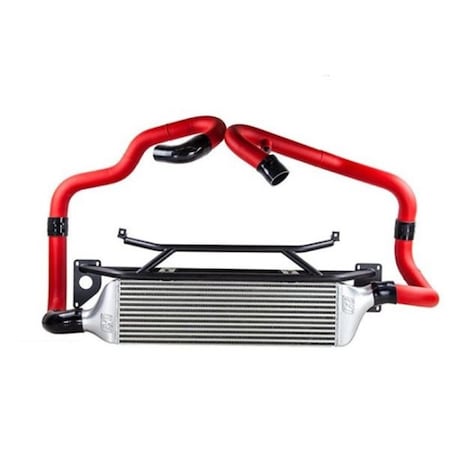 Hands On Wrinkle Red Pipes for 2015-2017 FMIC Subaru STI HA3852572