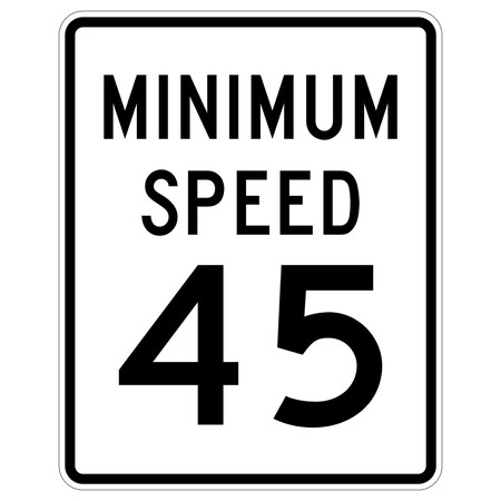 Sign Solutions Usa Traffic Sign, 36 in Width, Aluminum Sign, Vertical Rectangle DUS10DWT3648R2-4P45