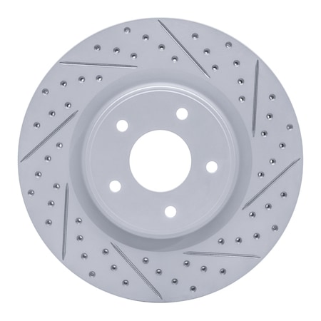 Dynamic Friction Co DFC Geoperformance Rotor - Drilled and Slotted 830-67105R