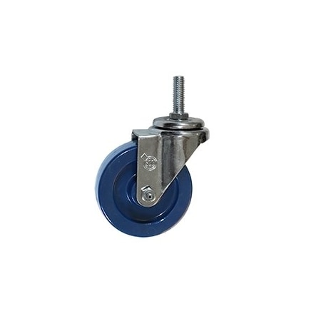 Service Caster 3.5 Inch Solid Polyurethane Wheel Swivel 12mm Threaded Stem Caster SCC SCC-TS20S3514-SPUS-M1215
