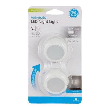 Jasco 2PK GE WHT Nightlight 31533