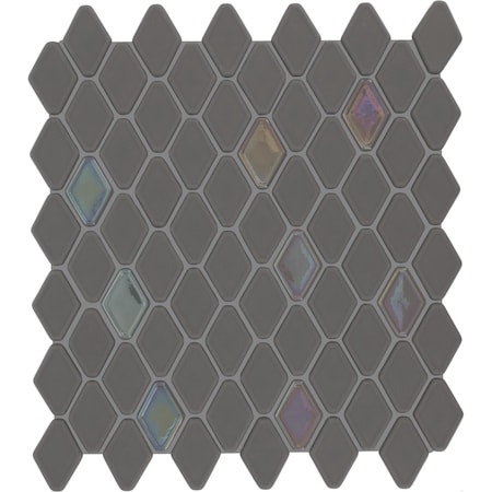 Daltile Starcastle 1.5'' Elongated Hexagon Glass Wall Mosaic, 15PK SC79ELHEXMSMT