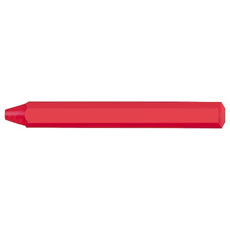 Markal Marking Crayon, 4-3/4 in L, Red, Wax 82232G
