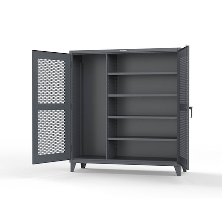 Strong Hold 7 GA Industrial Shop Table with Side Guards T8436SG