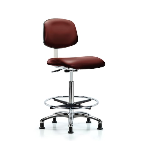 Blue Ridge Ergonomics Vinyl Clean Room Chair BR-CLR-VHBCH-CR-CF-RG-8815