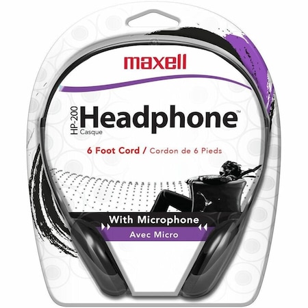 Maxell HP200MIC HEADPHONES WITH MIC WIRED 3.5MM 199929
