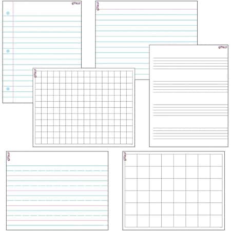 Trend Enterprises Papers + Grids Wipe-Off® Charts Combo Pack T27906