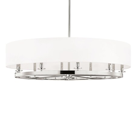 Hudson Valley Lighting Durham 10 Light Chandelier 42 In. Polished Nickel 6542-PN