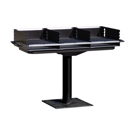 Leisure Craft Surfance Mount Triple Outdoor Grill, Black LCI360-STD-SM