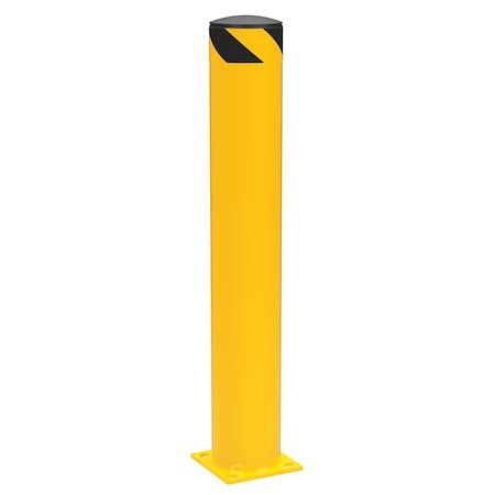 Vestil Steel Pipe Safety Bollard - Yellow BOL-42-6.5