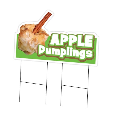 Signmission Apple Dumplings Die Cut Yard & Stake outdoor plastic coroplast window, C-DC-2436-Appl C-DC-2436-Apple Dumplings19