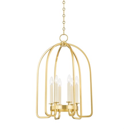 Hudson Valley Lighting Oakville 6 Light Lantern 18.25 In. Aged Brass 6318-AGB