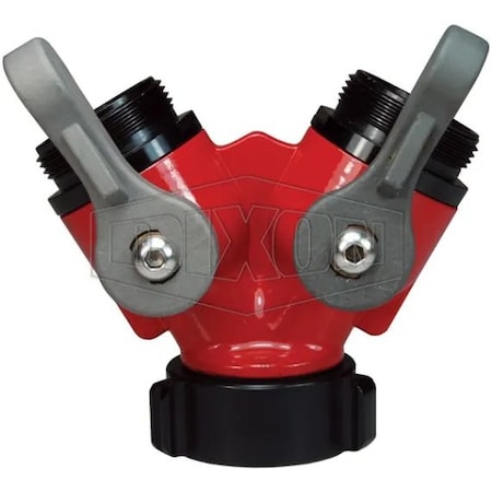 Dixon FMBV 2-Way Ball Valve with Carrying Handle, 1-1/2 in Nominal, FNST Swivel x MNPSH End Style, Al FMBV15S15S