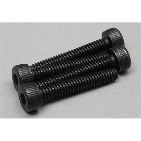Dubro Products 2.0 mm x 12 in. Socket Head Cap Screws, Black Oxide, 4PK DUB2114