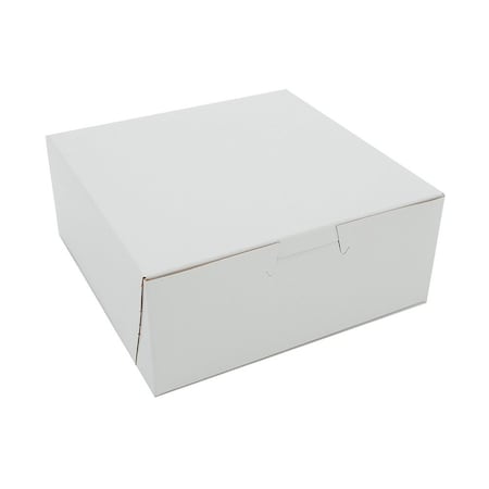 Sofidel 6" X 6" X 2.5" Bakey Box White, Non-Window, Lock-Corner 901