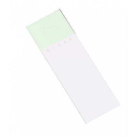 Rpi Microscope Slides, Ground Edges and Safety Corners, 25x 75mm, Green Frosted, 144PK 195610-144G
