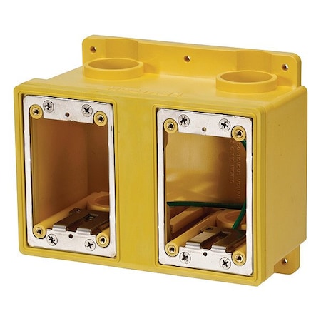 Leviton 2-Gang WETGUARD FD BOX FDBX2-YL