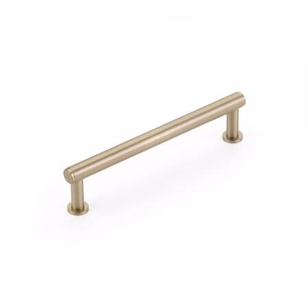 Schaub 5in Center to Center Pub House Cabinet Pull Signature Satin Brass Finish 5105-SSB