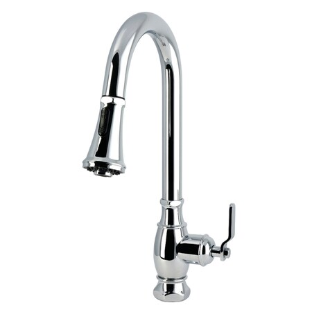 Kingston Brass Single-Handle Pull-Down Kitchen Faucet, Polished Chrome LS8691KL