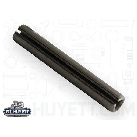 Huyett Slotted Spring Pin, Standard Duty, Passivated 420 SS, 0.375 in Dia x 2.500 in Length x 0.077 in Wall SPSP-375-2500