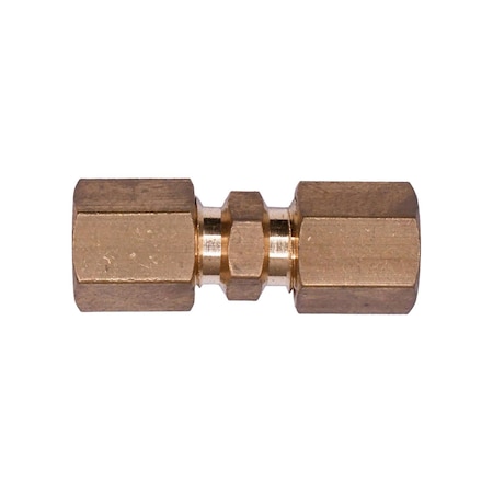 Auveco Brass Compression Union 1/8in Tube Size, 5PK 150
