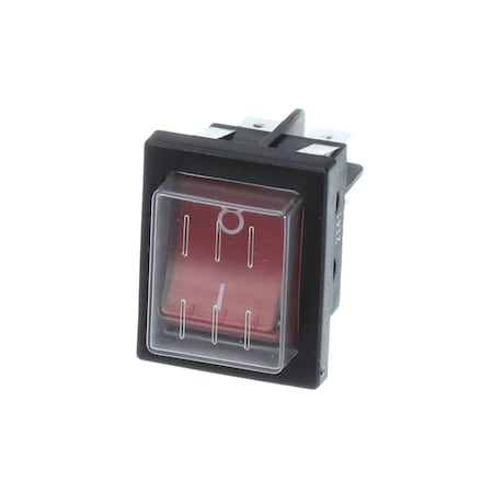 Waring Switch, Rocker, DPST, 250 Volt, 16 Amp, WPG280B 037217