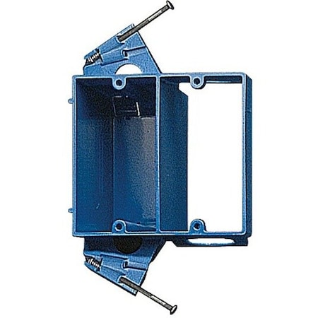 Carlon Dual-Voltage Outlet Box, 2-Gang, PVC, Blue SC200DV
